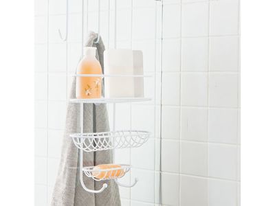 Urban Lines Splash Over the Door Shower Caddy