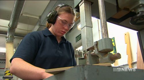 Eight apprentices are learning a trade as part of a new program at parliament house.