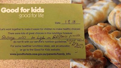 Mum furious over school banning healthy lunch