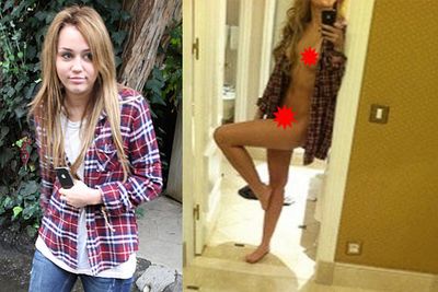 The blogger who leaked this rather convincing 'Miley Cyrus nude' shot claiming it had been lifted from her phone later admitted the pic was a hoax after the Cyrus family threatened legal action.