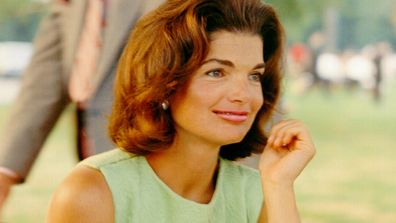 CIRCA 1960s:  Former First Lady Jacqueline Kennedy enjoys herself at a picnic circa the 1960s.  