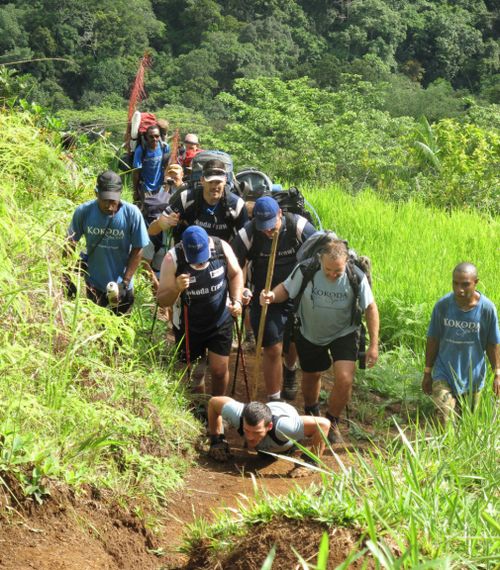 The athlete famously crawled the 96km Kokoda Track in 10 days. (AAP)