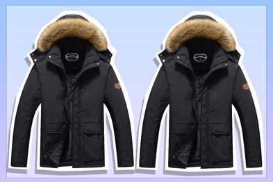 9PR: MOERDENG Men's Winter Snow Coat Warm Ski Jacket Waterproof Hooded Work Outerwear