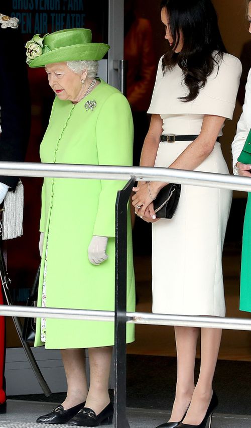 The Queen, alongside the Duchess of Sussex, led a nation wide minute's silence. Picture: Getty