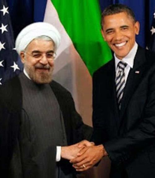 Congressman Paul Gosar tweeted this photoshopped image of Barack Obama meeting Hassan Rouhani, a meeting that never took place.