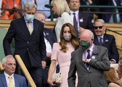 Kate Middleton arrives at Wimbledon.