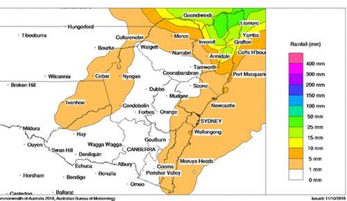 Wet weather is set to continue in Sydney, with rain forecast for the whole of the next week.

