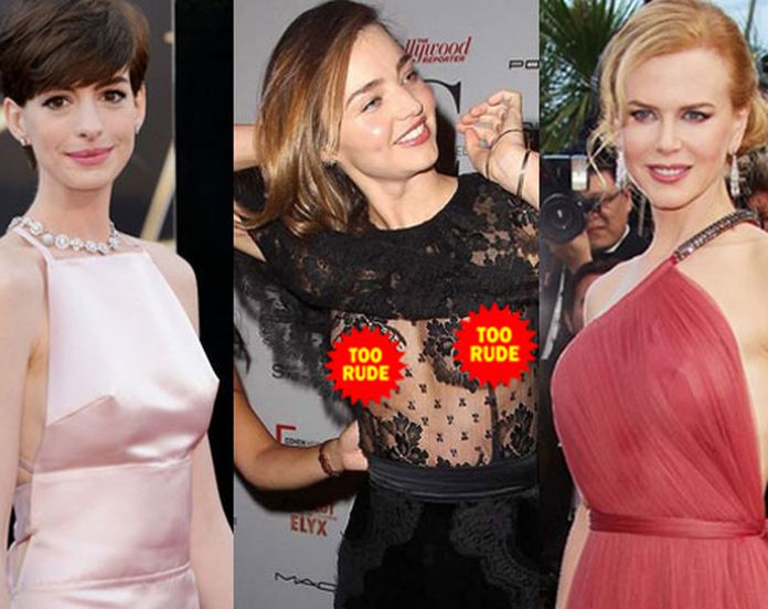 Anne Hathaway flaunts side-boob at Oscars, gets nipple Twitter