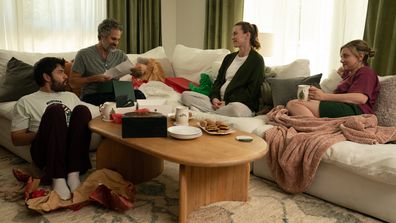 Cooper Raiff, Mark Ruffalo, Betty Gilpin and Lili Reinhart in Hal & Harper on Stan