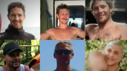Police continue to search for four missing fishermen. 