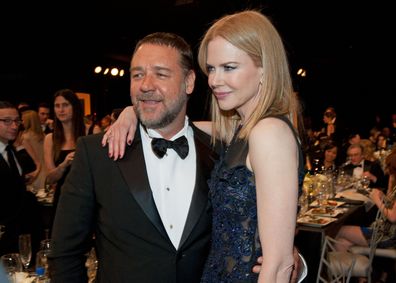 Russell Crowe and Nicole Kidman attend the 19th Annual Screen Actors Guild Awards at The Shrine Auditorium on January 27, 2013.