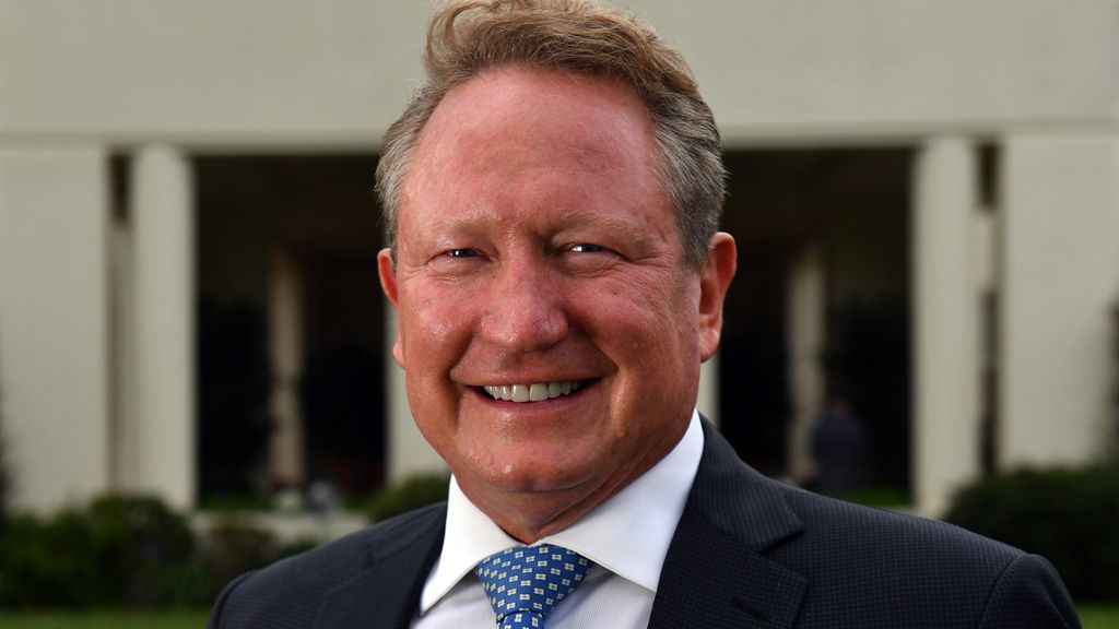 West Australia 2017 Australian of the Year finalist Andrew 'Twiggy' Forrest poses for a portrait at a reception at Government House in Canberra. (AAP)
