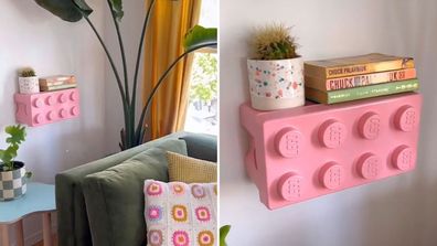 LEGO shelf DIY upcycle TikTok