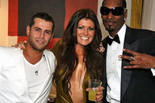 Tsvetnenko and his wife Lydia with rapper Snoop Dogg - just one of the many celebrities they mingled with.
