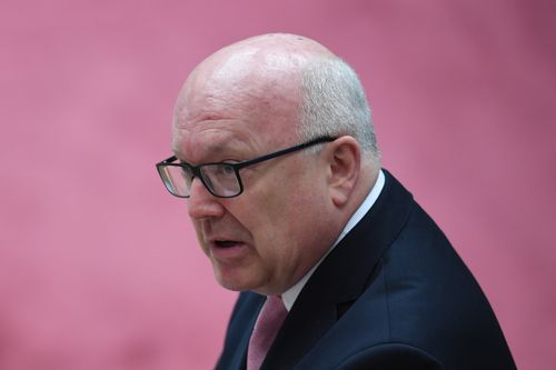 Mr Brandis speaks after the introduction of the Marriage Amendment Bill yesterday. (AAP)