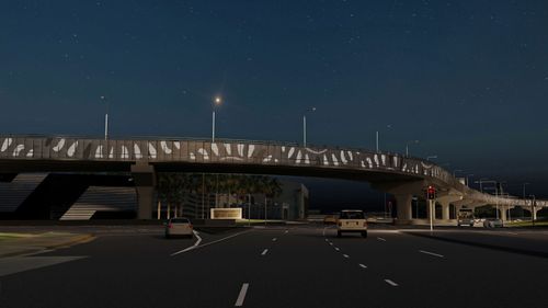 A large portion of the infrastructure will display artwork inspired by local Aboriginal artists. 