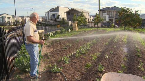 Joe Camilleri has lived in Schofields for 30 years but is refusing to sell his home. Picture: 9NEWS