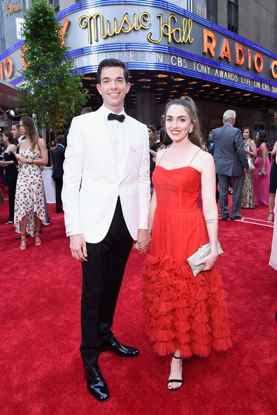 Anna Marie Tendler and John Mulaney attend the 2017 Tony Awards at Radio City Music Hall on June 11, 2017 in New York City.