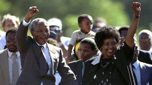 Nelson and Winnie Mandela. 
