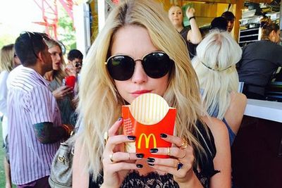 @itsashbenzo: Sun, snacks and beats. Things needed for a #festival pool party, thanks @McDonalds for bring me out!