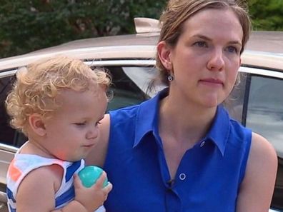 Woman's warning after toddler gets locked in car. 