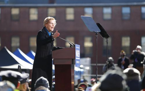 Sen Warren delivered a sharp call for change at her presidential kickoff, decrying a "middle-class squeeze" that has left Americans crunched with "too little accountability for the rich, too little opportunity for everyone else".