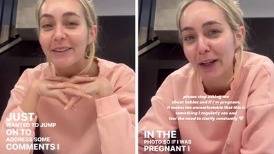 Married At First Sight star Tahnee Cook responds to pregnancy rumours in Instagram video