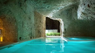 <p><a href="https://www.airbnb.com.au/rooms/704540">Domus Civita</a> is a fully restored 14th century palazzo with impeccable design, connected to underground caves, etruscan thombs and a Roman water cistern.&#160;<br />
<br />
$499 AUD&#160;per night</p>
<p>Photo: Airbnb</p>