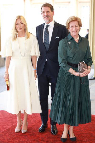 Greece royalty arrives for coronation reception