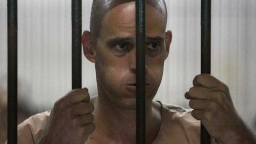 Harry Nicolaides in a Thai prison. (AAP)