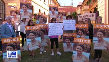 Robertson and her family gathered with community members at the Maryborough Courthouse in Queensland today to call for justice.