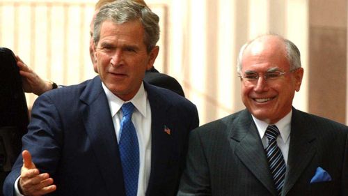 George W. Bush and John Howard in 2003. (AAP)