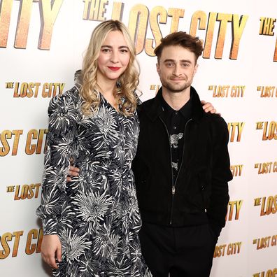 Daniel Radcliffe and Erin Darke attend a screening of The Lost City on March 14 in New York City.