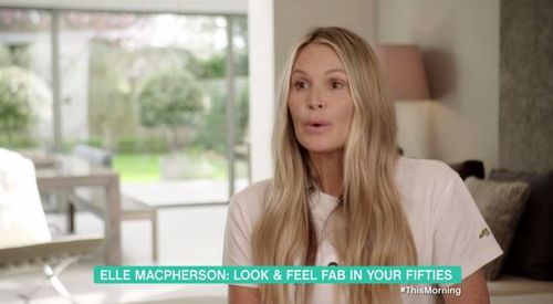 Elle Macpherson has offered her beauty tips on British show This Morning. Picture: ITV
