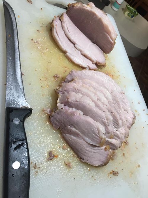 Stu Pengelly's roast car pork shows how hot the inside of a car can get in the extreme Australian summer. It cooked right through the 1.5kg slab of meat.