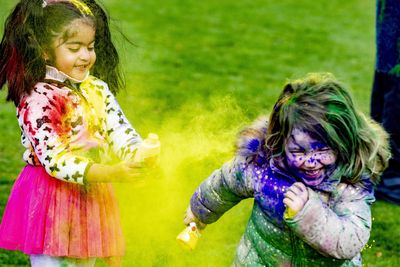 Children and people of all ages embrace the Holi Festival and the colour and energy it evokes.
