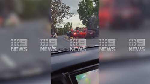 A NSW Police incident has unfolded in front of shocked drivers in Sydney's upper north shore on Friday evening.