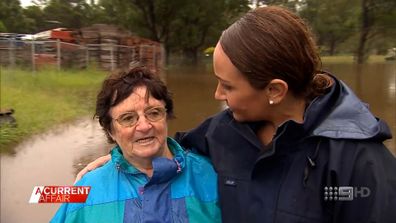 Riverston resident Dawn spoke to A Current Affair reporter Dimity Clancey about devastating floods in the Hawkesbury region.