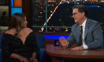 Mindy Kaling Stephen Colbert