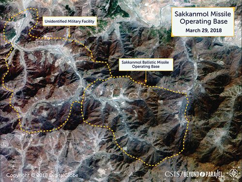 Commercial satellite images have identified more than a dozen undeclared North Korean missile bases, in a sign the country is continuing its ballistic missile program.