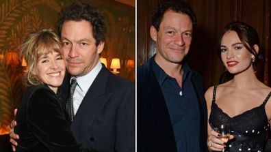 Dominic West, wife Catherine FitzGerald, Lily James