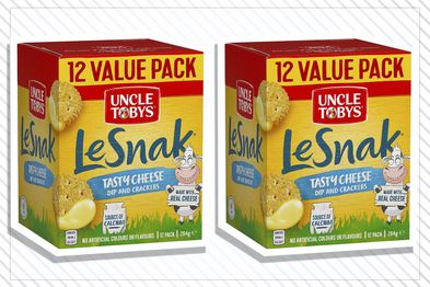 9PR: Uncle Tobys Le Snak Tasty Cheese Dip And Crackers Value Pack