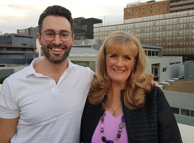 Robyn Archer with her son Chris