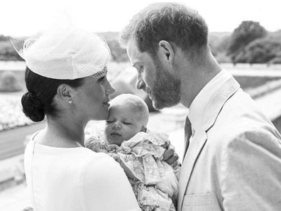 Son Archie was christened in the Queen's private chapel at Windsor Castle in 2019.