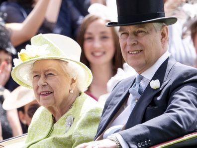 Queen Elizabeth and Prince Andrew