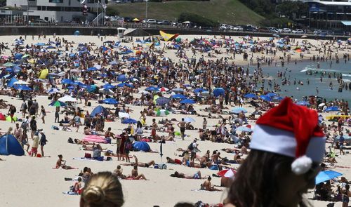 Dia de Natal em Bondi Beach