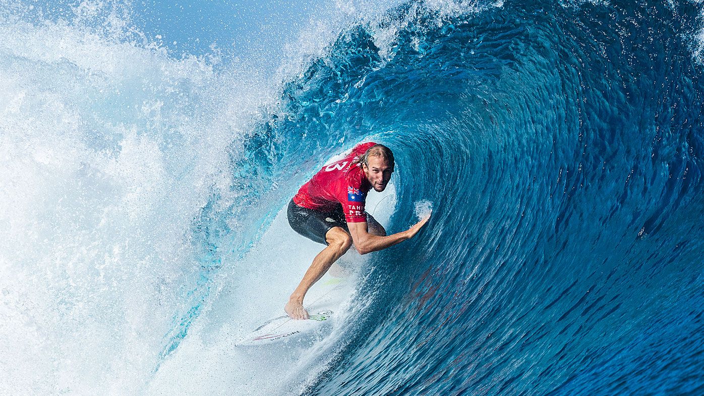 Australian surfer Owen Wright at the Tahiti Pro Teahupo&#x27;o