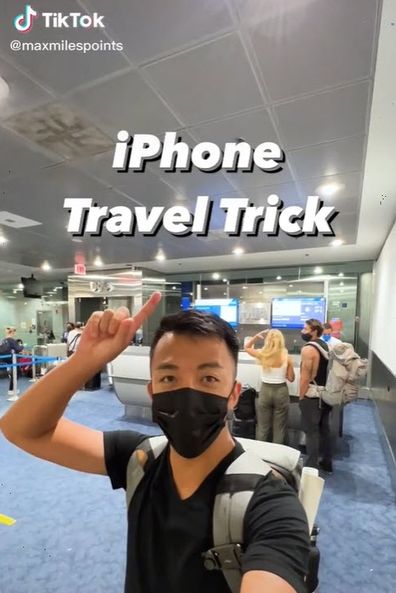 Travel hack on iPhone for flights