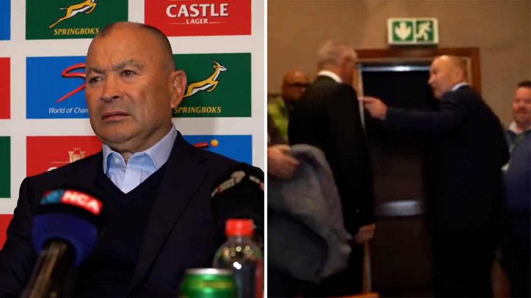 Cranky coach Eddie Jones scolds 'smart arse' journalist after ugly Wallabies loss to Springboks