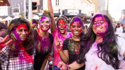 Holi celebrations in Parramatta